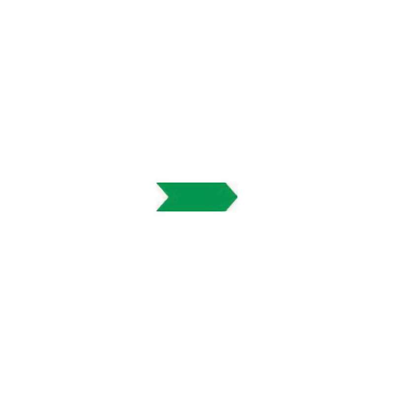 Inspection Arrows, Paper, 3/16"x1/4", 3" Core, 6.4mil, Green, 5000/Roll